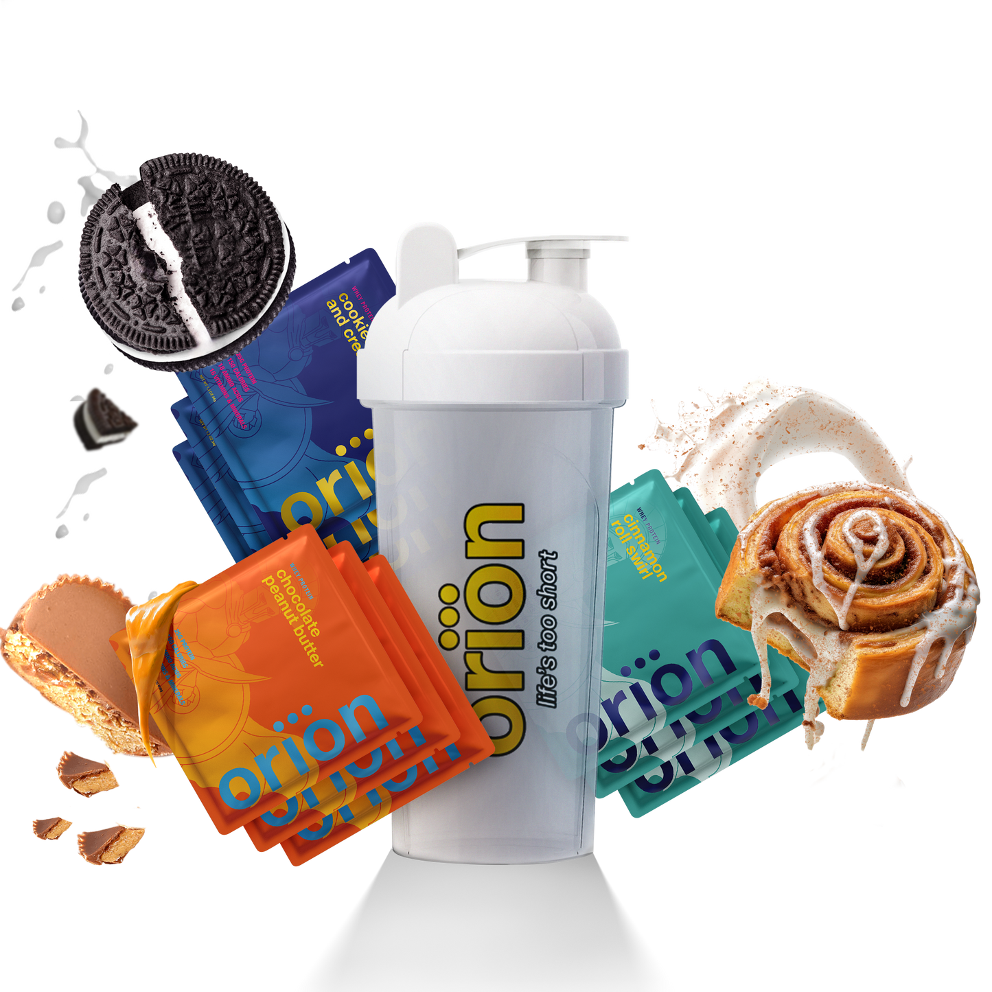 9 Loaded Protein Samples + Shaker Bottle