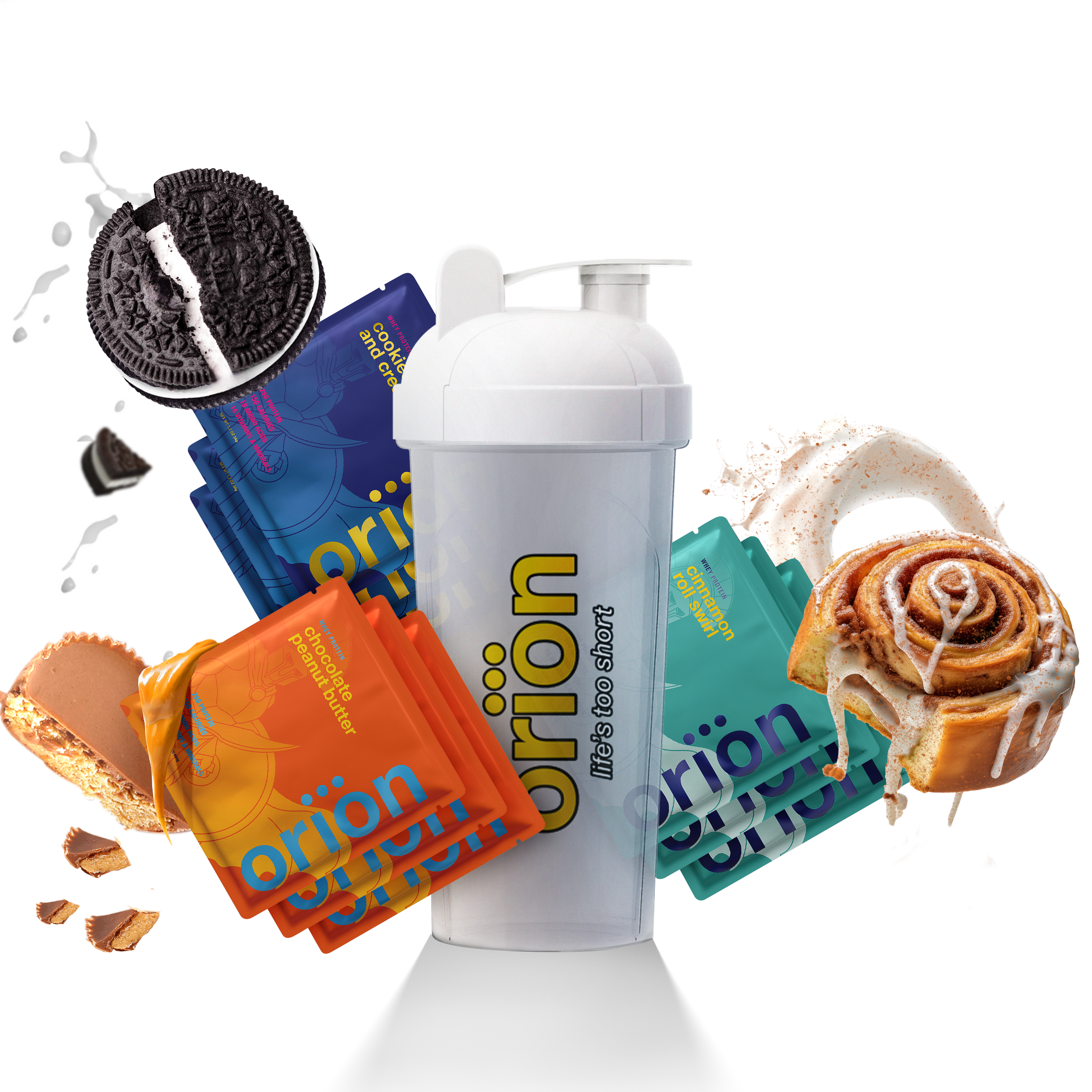 9 Loaded Protein Samples + Shaker Bottle