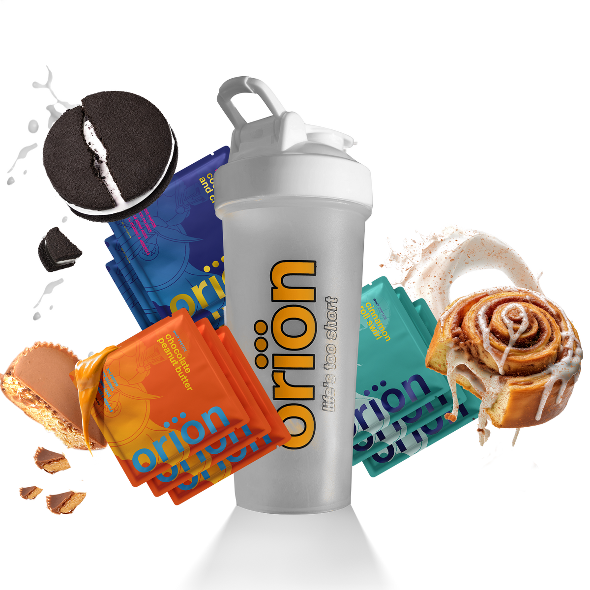 9 Loaded Protein Samples + Shaker Bottle