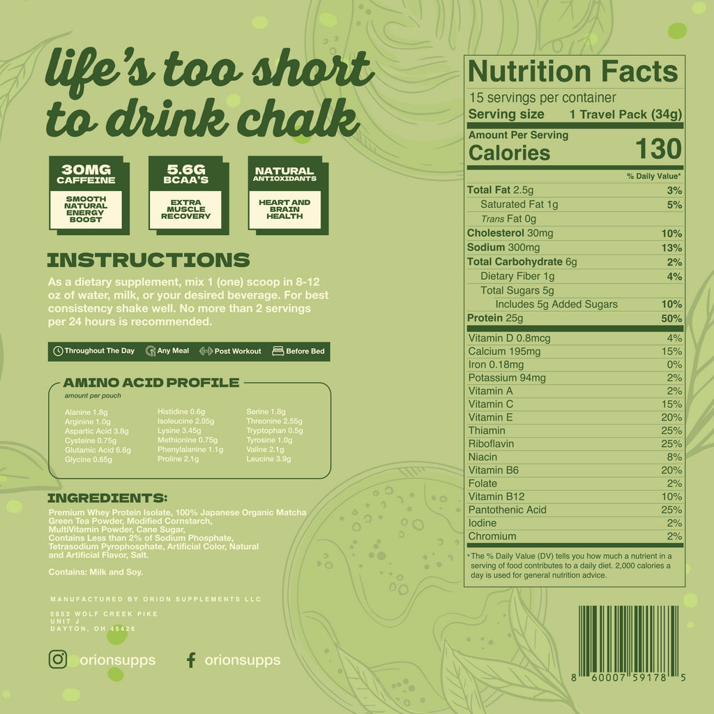 *LIMITED* Matcha Latte Sample Pack